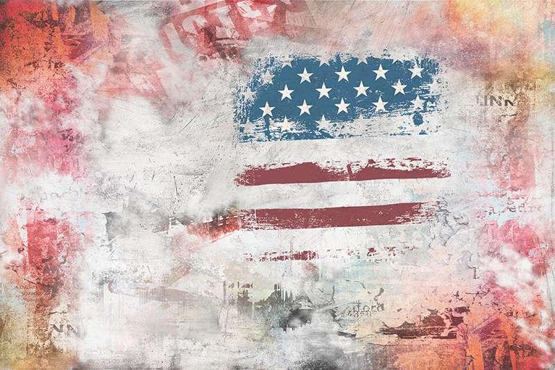 Carta da parati American Flag