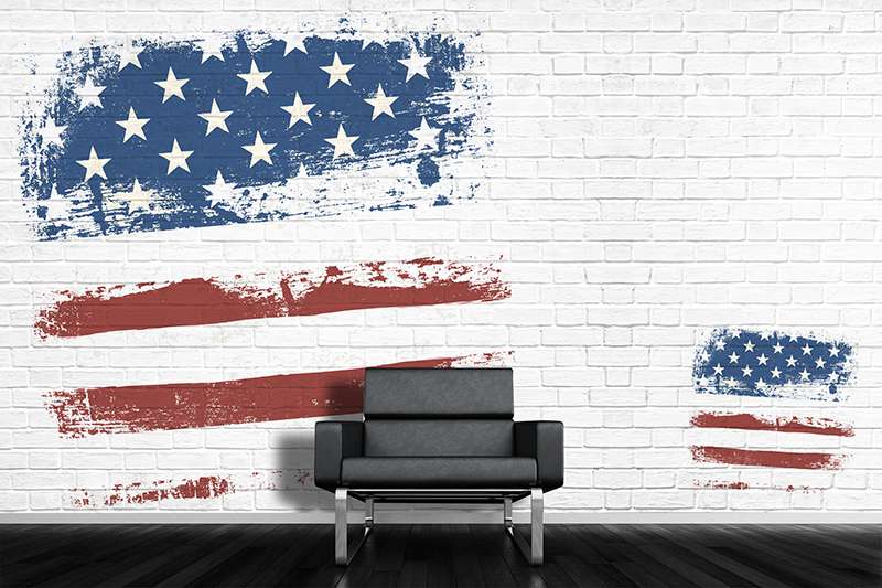 Carta da parati American wall