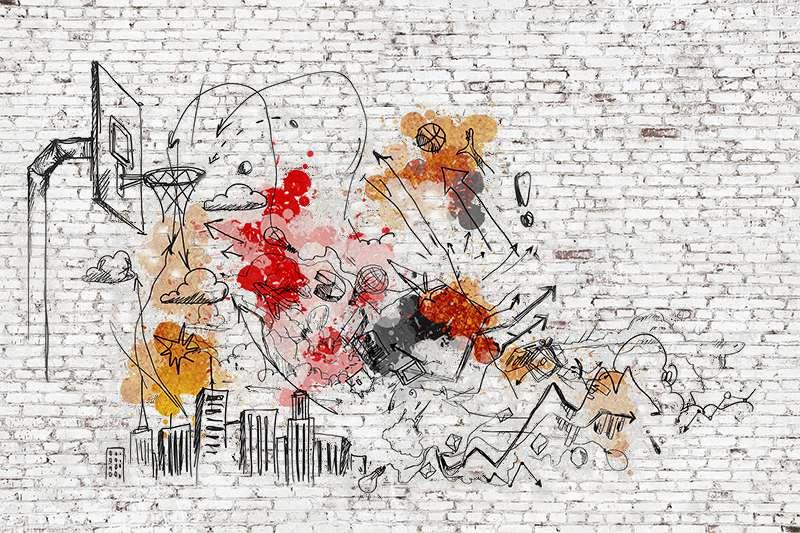 Carta da parati Basket Wall