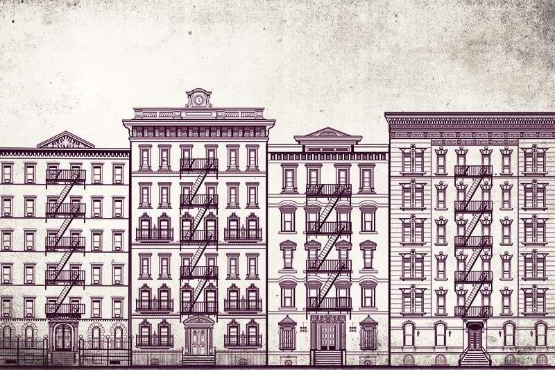 Carta da parati Red Building