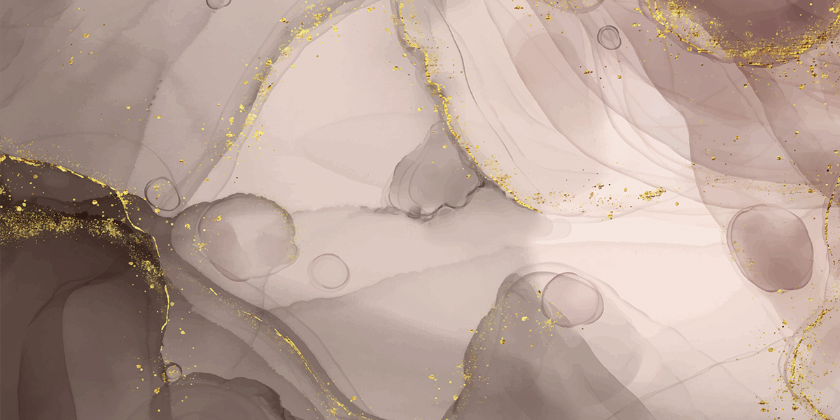 Carta da parati Gold Flowers