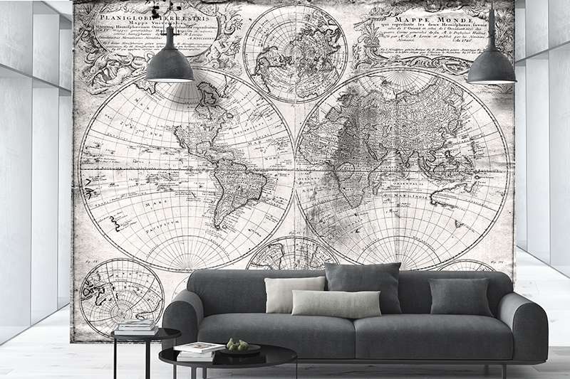 Carta da parati Mappe monde