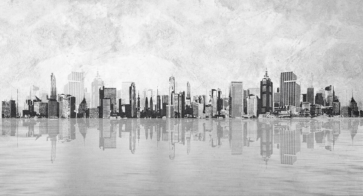 Carta da parati Skyline Riflesso