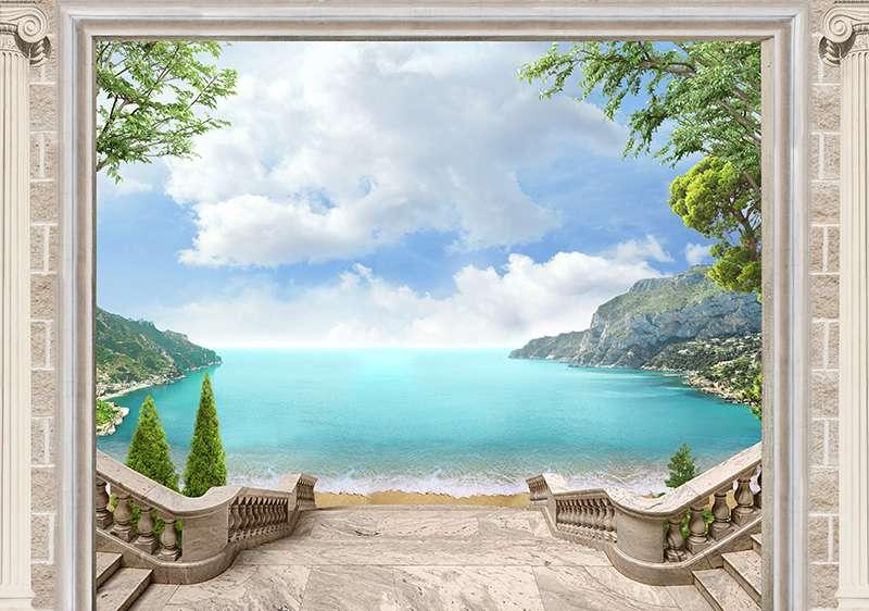 Carta da parati Atrio con balcone