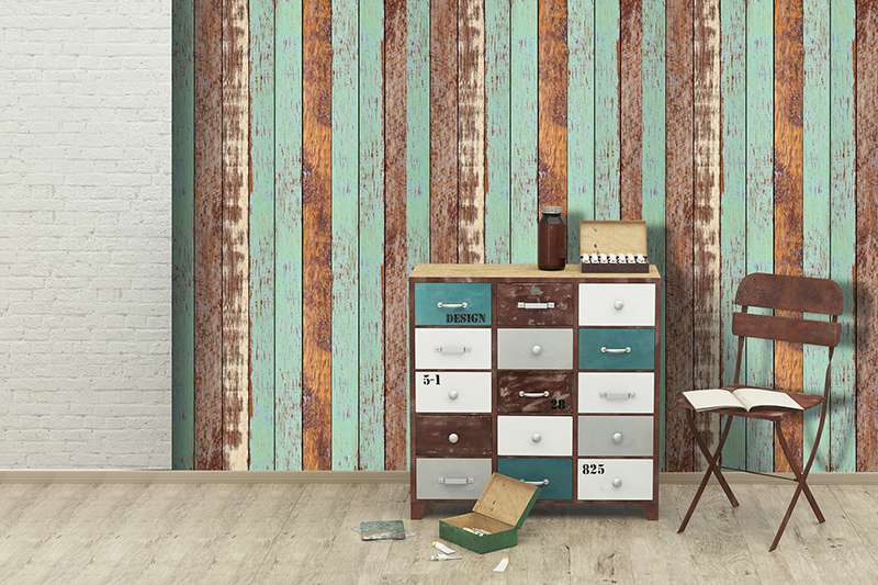 Carta da parati Vintage wood