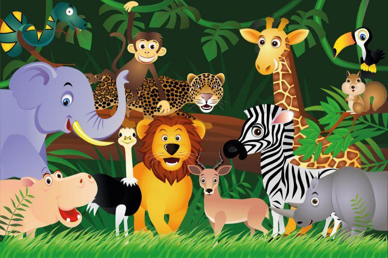 Carta da parati Animali Jungla 1