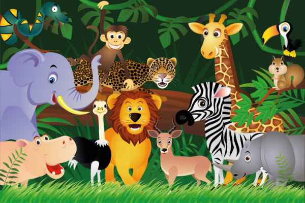 Carta da parati Animali Jungla 1