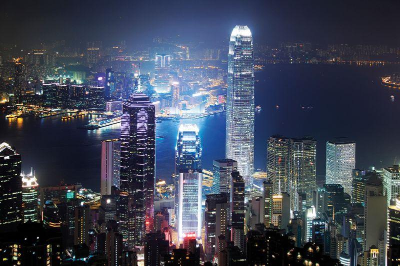 Carta da parati Hong Kong Night