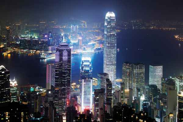 Carta da parati Hong Kong Night