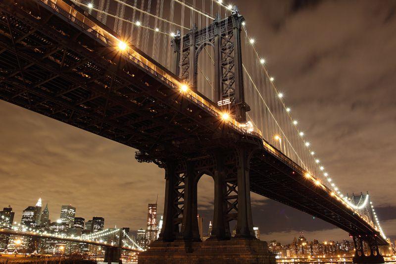 Carta da parati New York, Manhattan Bridge 2