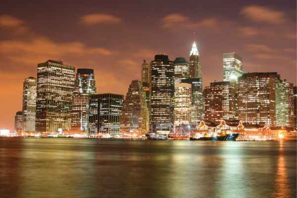 Carta da parati New York, Manhattan Night