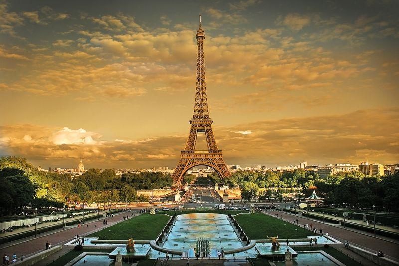 Carta da parati Parigi, Torre Eiffel Piazza