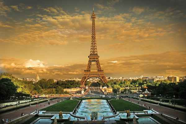 Carta da parati Parigi, Torre Eiffel Piazza