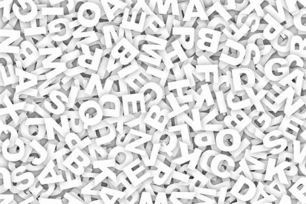 Carta da parati Buchstaben