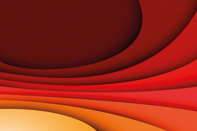 Carta da parati Curve a strati di colore