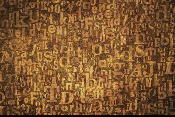 Carta da parati Lettering