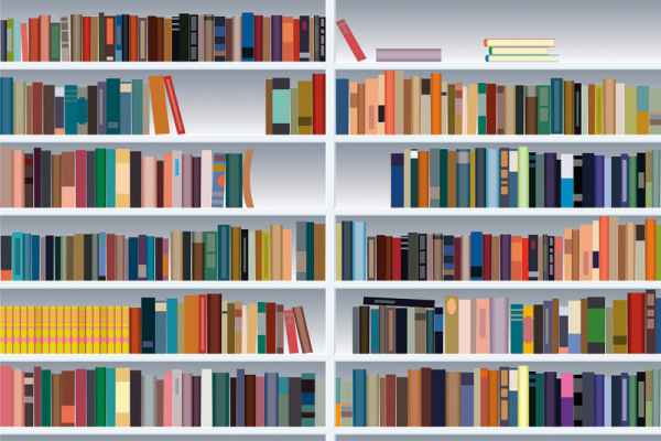 Carta da parati Libreria