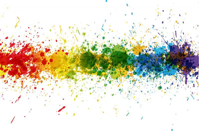 Carta da parati Spruzzo Colori