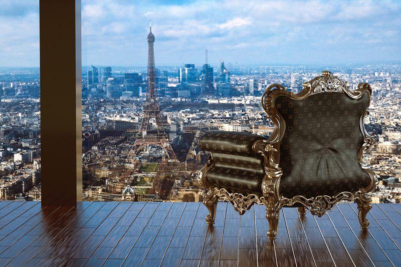 Carta da parati Finestra su Parigi