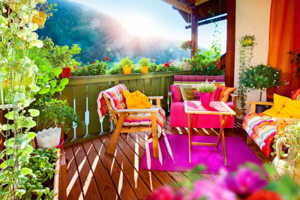 Carta da parati Veranda sul lago