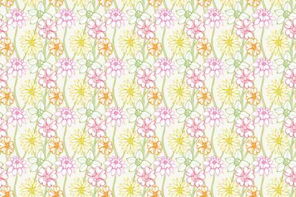 Carta da parati Fiori vintage